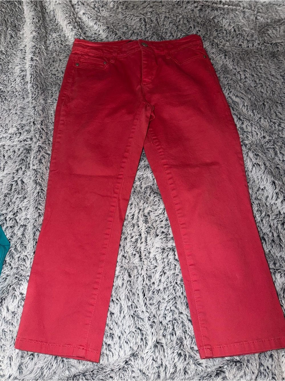 Pink/Coral Capri Jeans